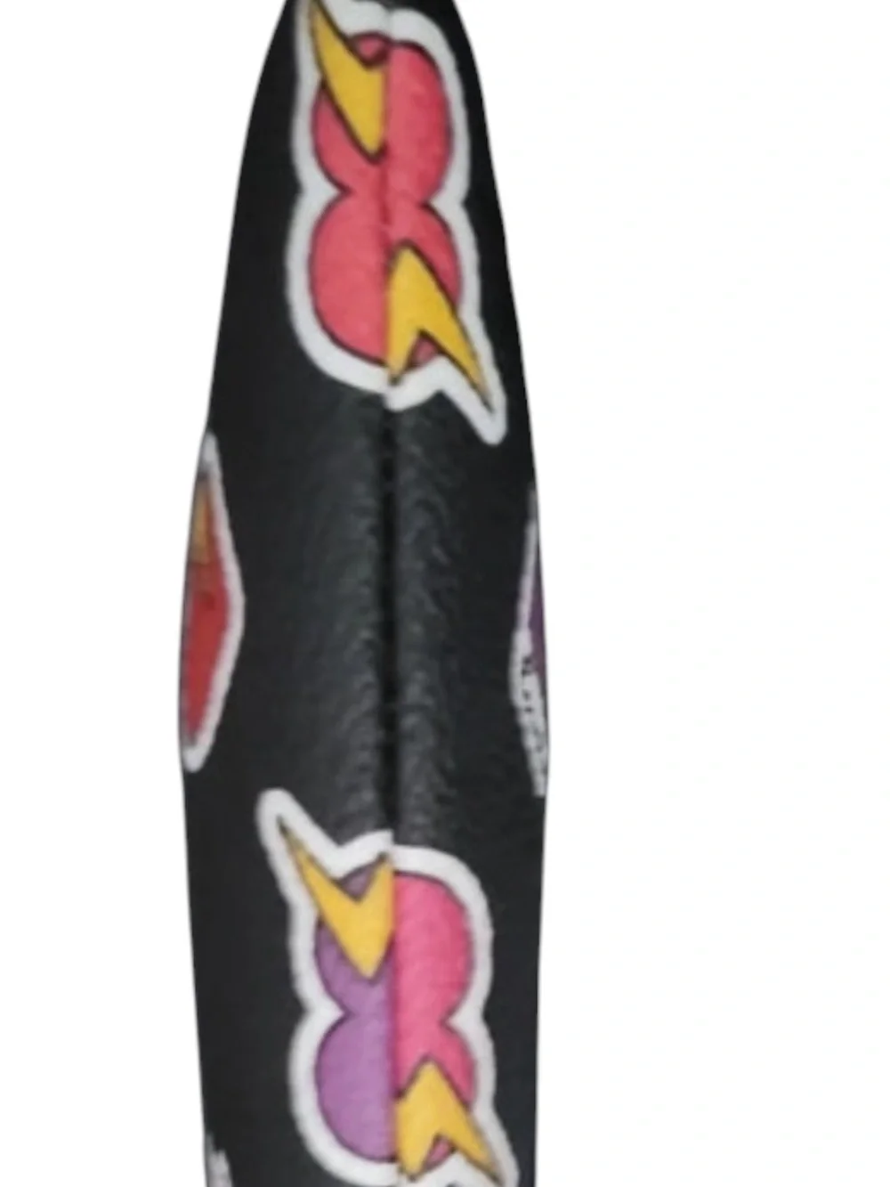 Coach Black Heart Lightning Print Wristlet